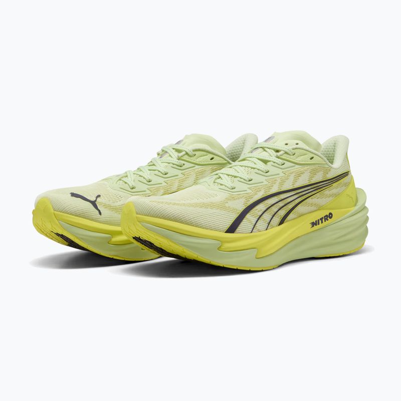 Încălțăminte de alergare pentru bărbați PUMA Deviate Nitro 4 green 3