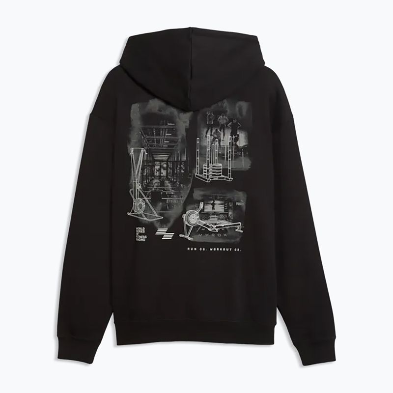 Hanorac de antrenament pentru bărbați PUMA x HYROX Heavyweight Hoodie negru 5
