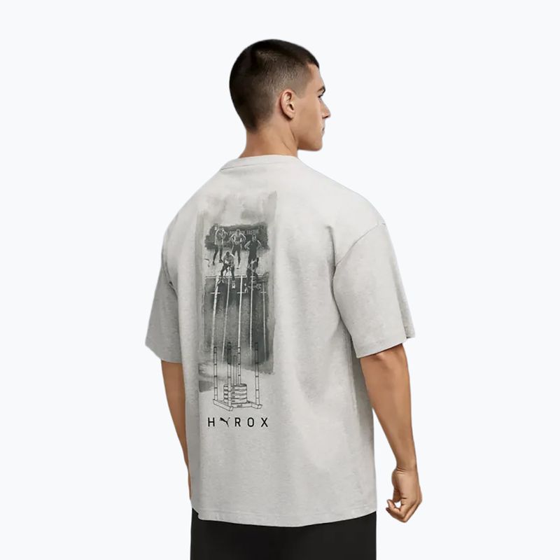 Tricou de antrenament pentru bărbați PUMA x HYROX Lifestyle Tee gri 3