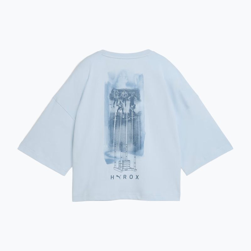 Tricou de antrenament damă PUMA x HYROX Cropped Lifestyle Tee gri 5