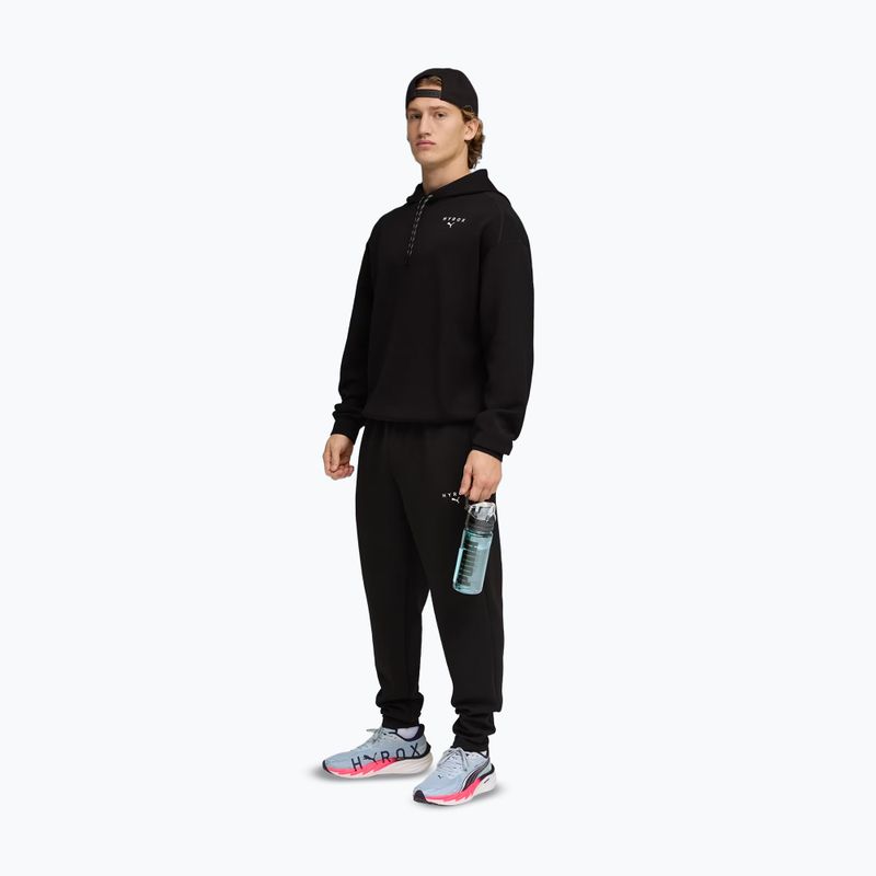 Hanorac de antrenament pentru bărbați PUMA x HYROX Cloudspun Hoodie negru 2