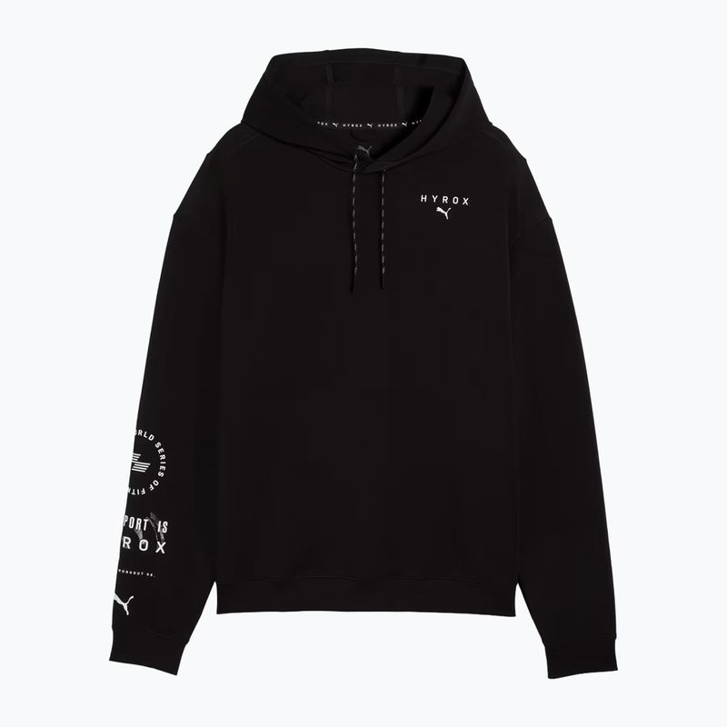 Hanorac de antrenament pentru bărbați PUMA x HYROX Cloudspun Hoodie negru 6