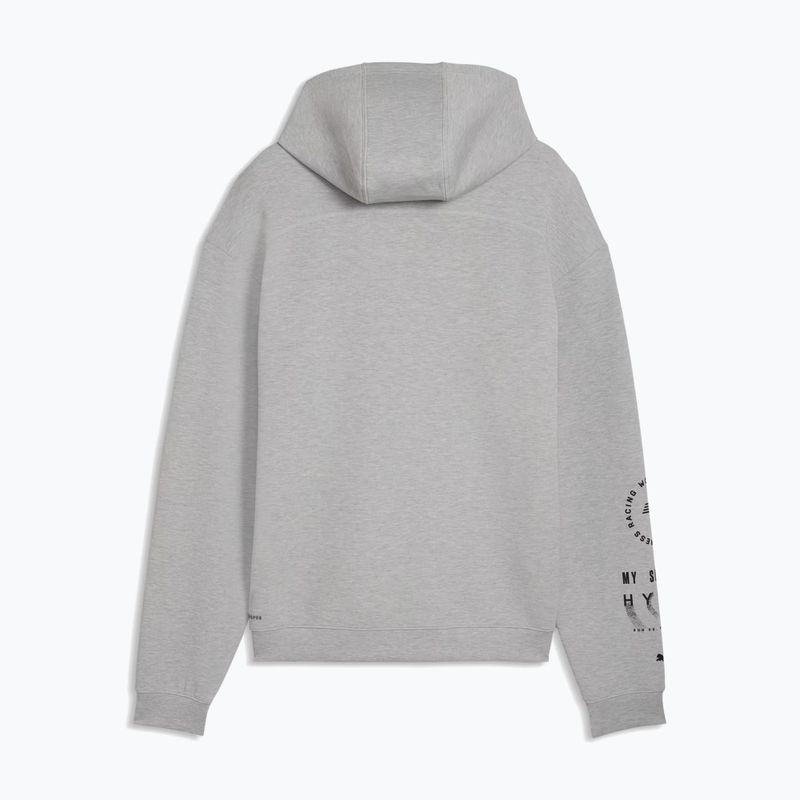 Hanorac de antrenament pentru bărbați PUMA x HYROX Cloudspun Hoodie gri 2