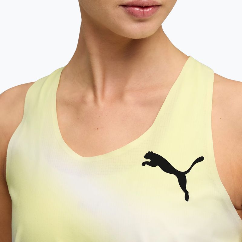 Tricou de alergare pentru femei PUMA Lightspeed Ultraweave Graphic Singlet silver mist 4