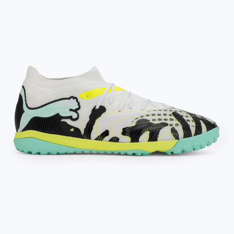 Încălțăminte de fotbal PUMA Future 9 Match Creativity TT yellow alert/mint jelly/puma white/puma black 2