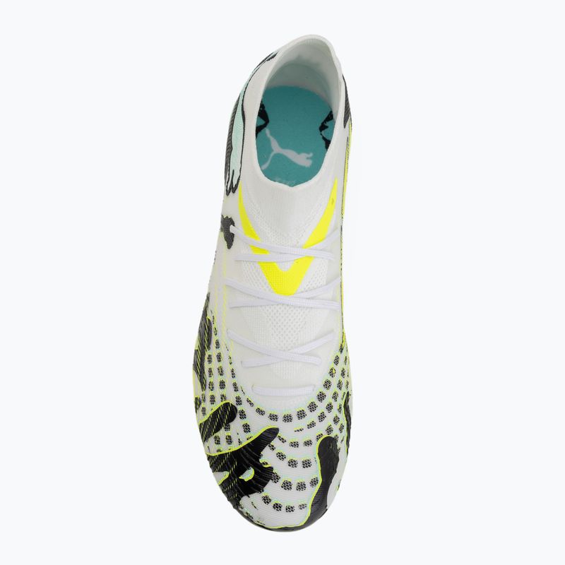 Încălțăminte de fotbal PUMA Future 9 Match Ctivity Fg/Ag yellow alert/mint jelly/puma white/puma black 5