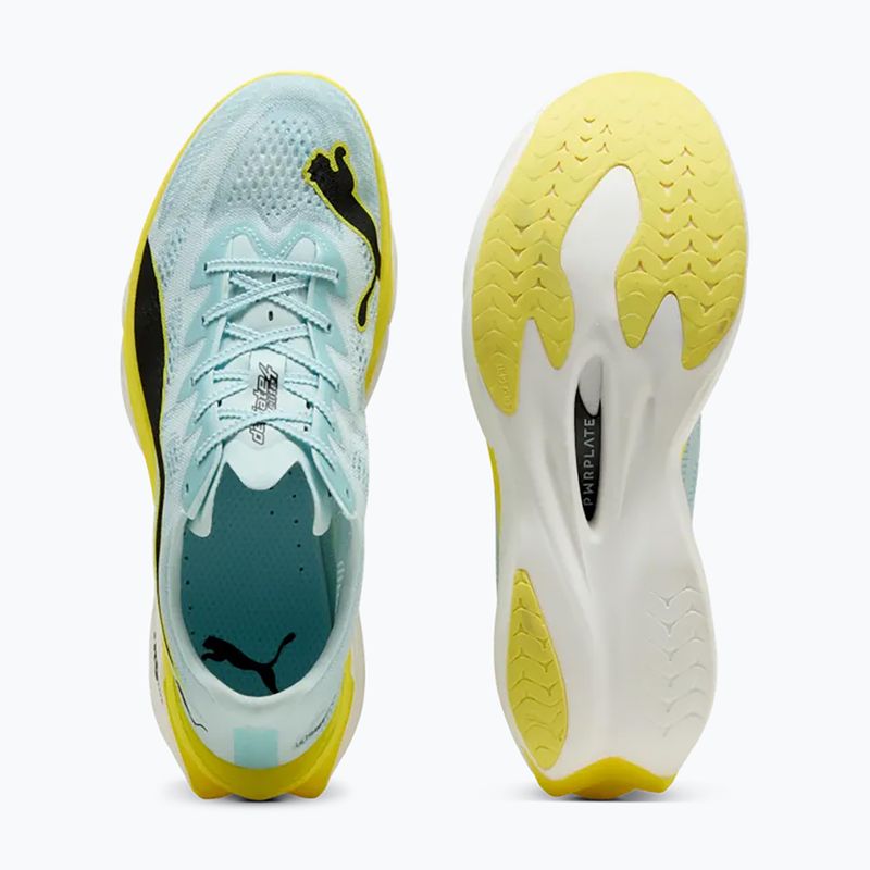 Încălțăminte de alergare pentru bărbați Puma Deviate Nitro Elite 4 Fresh Water/Lemon Crush/Puma Black 3