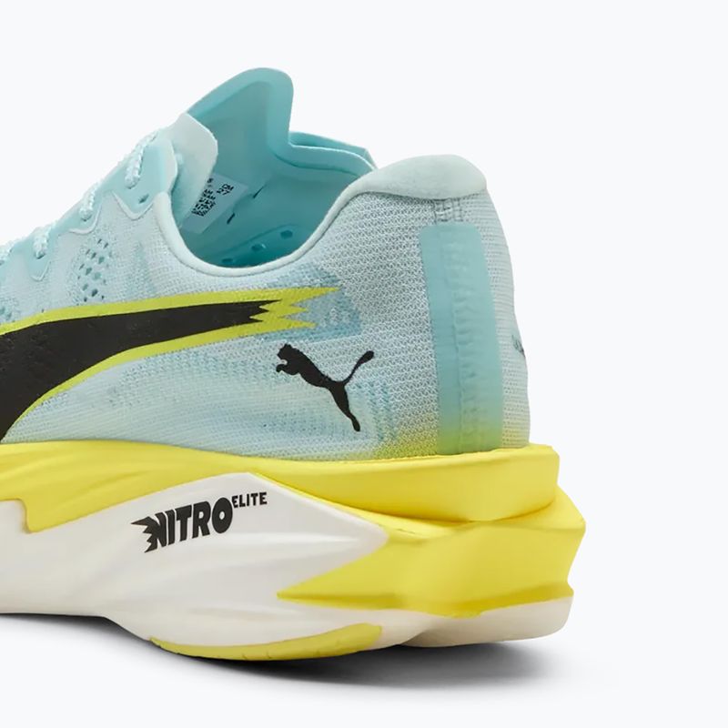 Încălțăminte de alergare pentru bărbați Puma Deviate Nitro Elite 4 Fresh Water/Lemon Crush/Puma Black 4