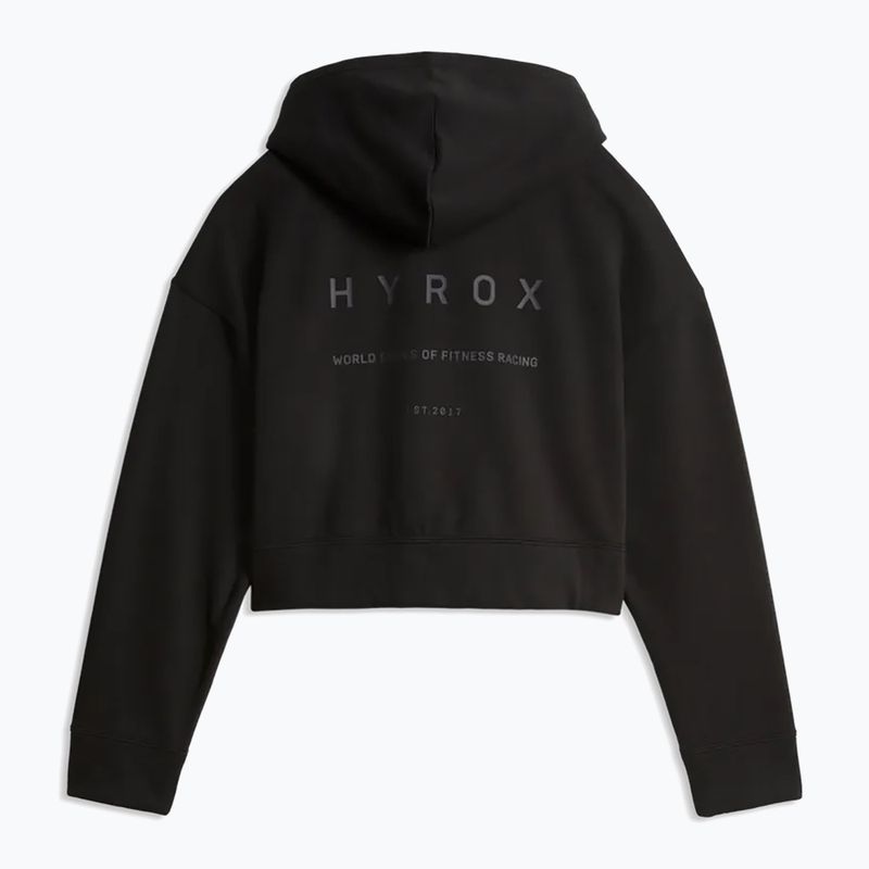 Hanorac damă PUMA x HYROX World Cropped Hoodie puma black 2