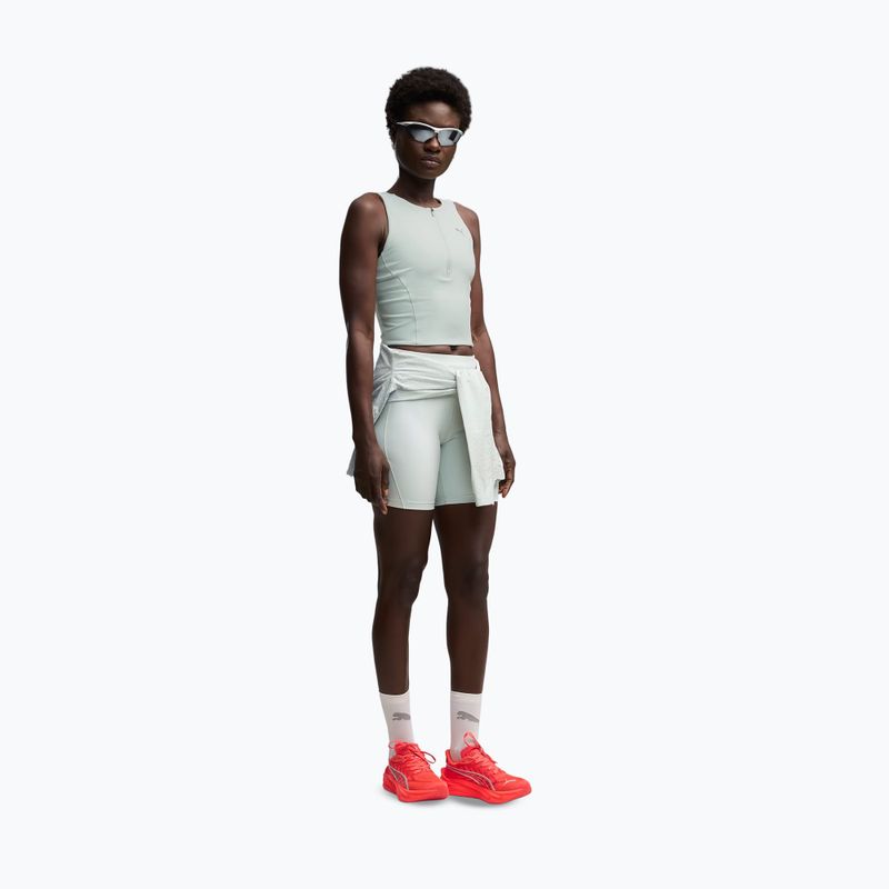 Top de alergare pentru femei PUMA Run Lightstride Crop Top creme de mint 2