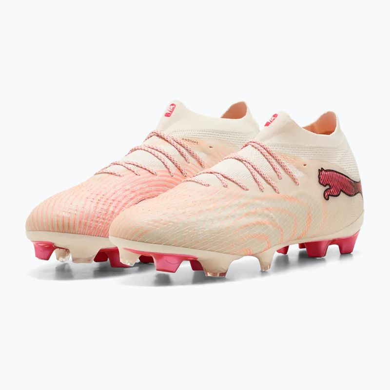Încățăminte de fotbal PUMA Future 9 Ultimate FG sugared almond/puma white/ultra red/puma black 3