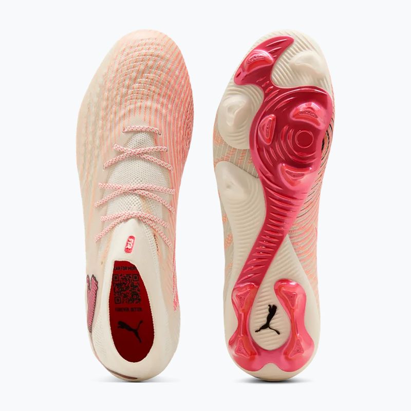Încățăminte de fotbal PUMA Future 9 Ultimate FG sugared almond/puma white/ultra red/puma black 4
