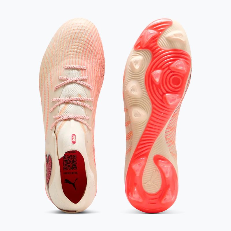 Încățăminte de fotbal PUMA  Future 9 Fusin FG/AG sugared almond/puma white/ultra red/puma black 3