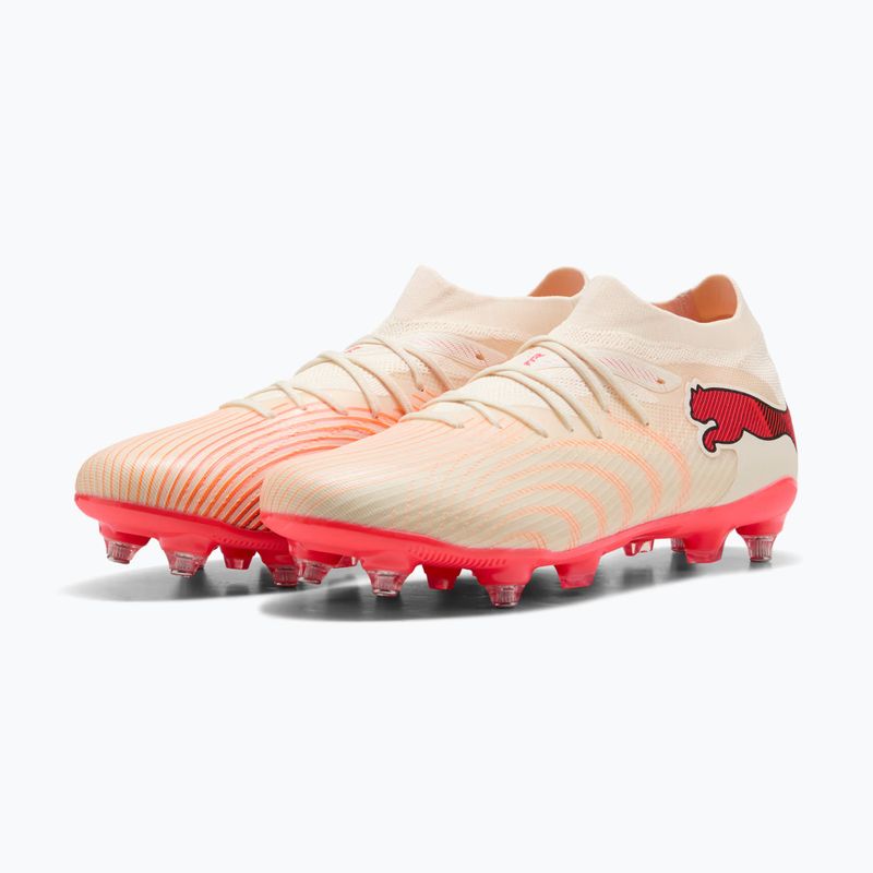 Încățăminte de fotbal PUMA Future 9 Match MxSG sugared almond/puma white/ultra red/puma black 4