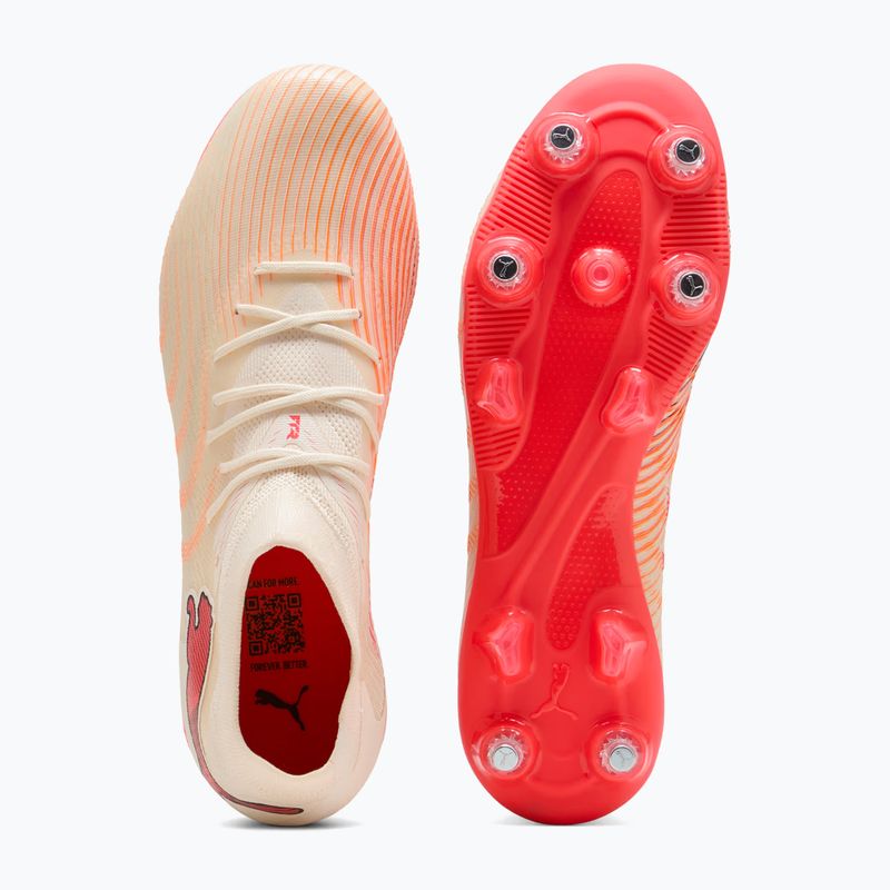 Încățăminte de fotbal PUMA Future 9 Match MxSG sugared almond/puma white/ultra red/puma black 5
