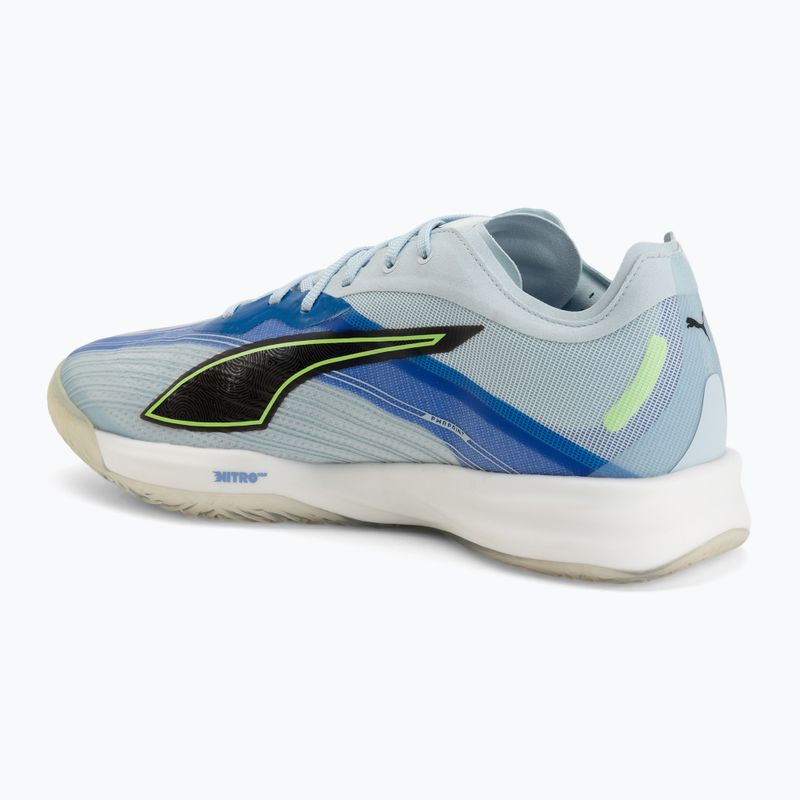 Încălțăminte de handbal PUMA Accelerate Nitro SQD 5 aqua glow/puma black/green glare/royal sapphire 3