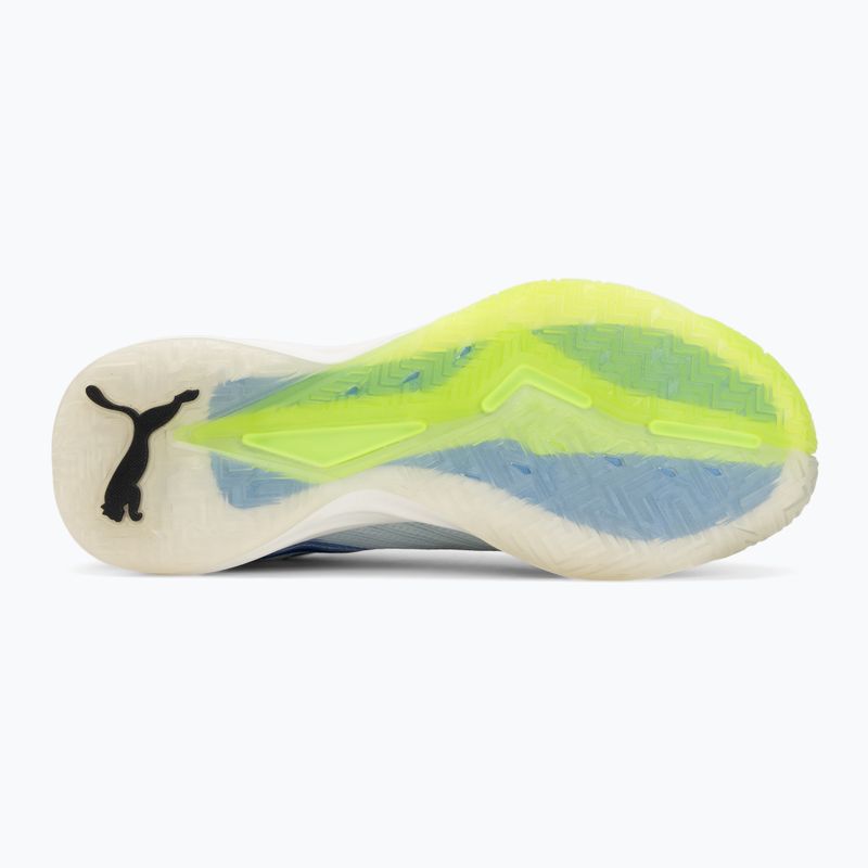 Încălțăminte de handbal PUMA Accelerate Nitro SQD 5 aqua glow/puma black/green glare/royal sapphire 4