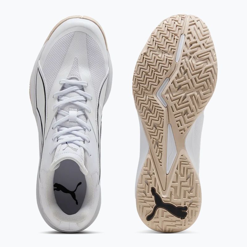 Încălțăminte de handbal pentru bărbați PUMA Accelerate Pro 5 white 4