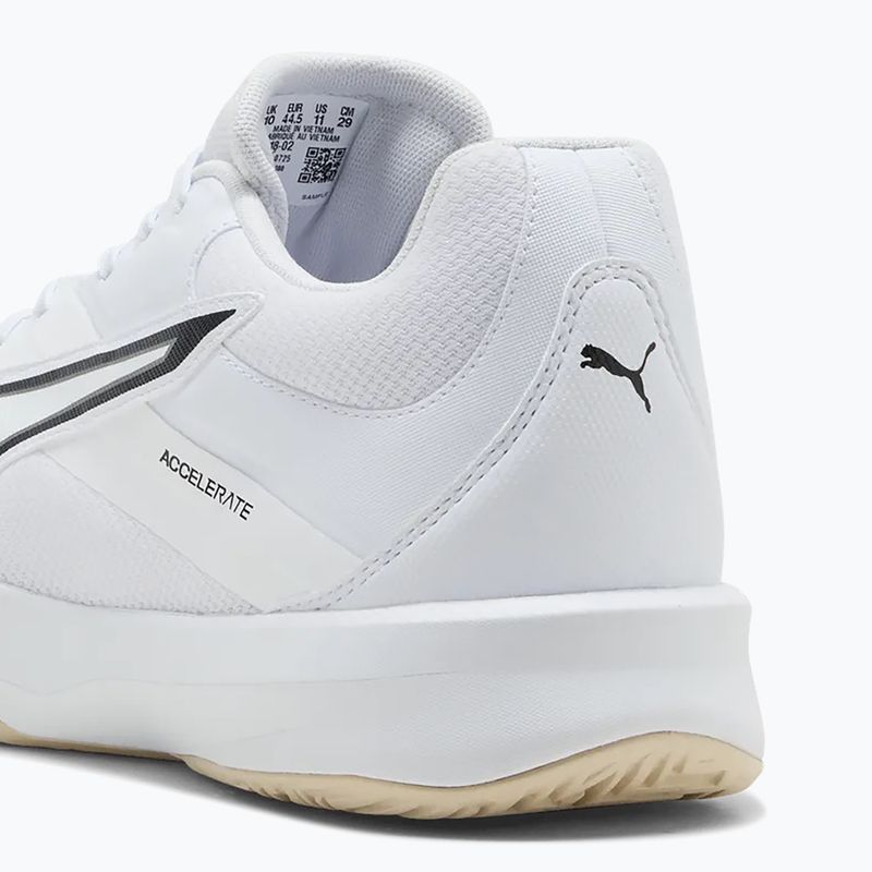 Încălțăminte de handbal pentru bărbați PUMA Accelerate Pro 5 white 5