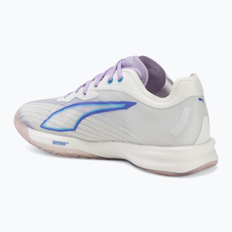Încălțăminte de handbal PUMA Accelerate Nitro SQD 5 puma white/royal sapphire/light lavender 3