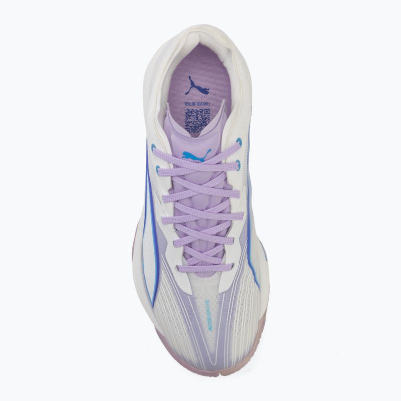 Încălțăminte de handbal PUMA Accelerate Nitro SQD 5 puma white/royal sapphire/light lavender 5