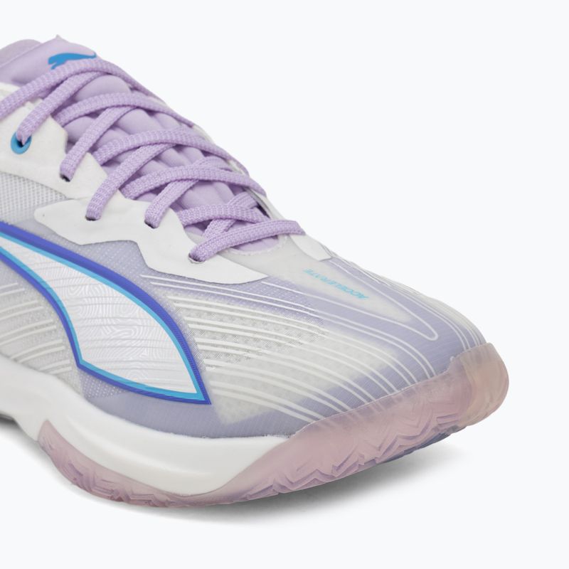 Încălțăminte de handbal PUMA Accelerate Nitro SQD 5 puma white/royal sapphire/light lavender 7