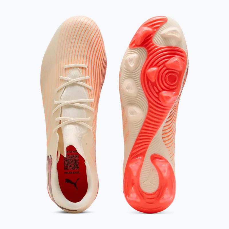 Încățăminte de fotbal PUMA Future 9 Match Fusion FG/AG sugared almond/puma white/ultra red/puma black 3