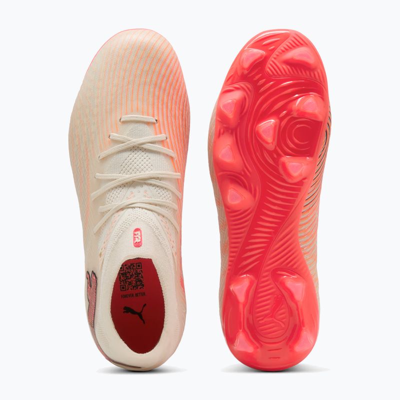 Încălțăminte de fotbal pentru copii PUMA Future 9 Pro FG/AG Jr sugared almond/puma white/ultra red/puma black 4