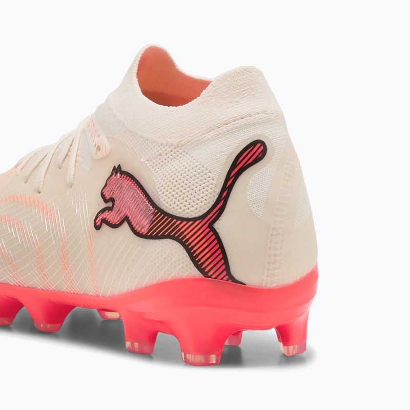 Încălțăminte de fotbal pentru copii PUMA Future 9 Pro FG/AG Jr sugared almond/puma white/ultra red/puma black 6