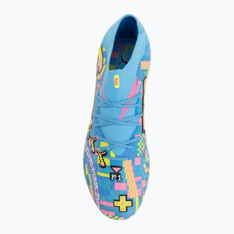 Încățăminte de fotbal PUMA Future 9 Ultimate Advanced Level FG puma white/blue glimmer/pink glimmer/yellow alert 5