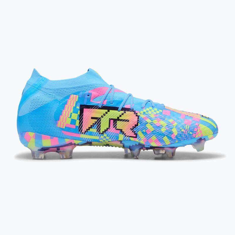 Încățăminte de fotbal PUMA Future 9 Ultimate Advanced Level FG puma white/blue glimmer/pink glimmer/yellow alert 2