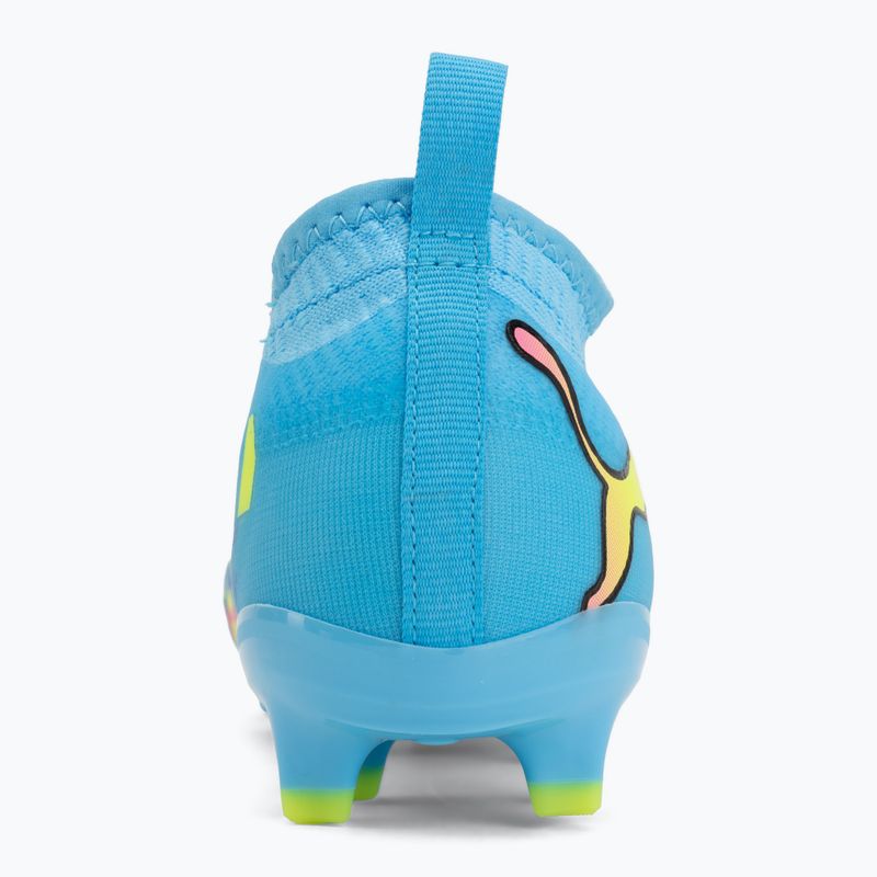 Încălțăminte de fotbal pentru copii PUMA Future 9 Match Advanced Level FG/AG Jr puma white/blue glimmer/pink glimmer/yellow alert 6