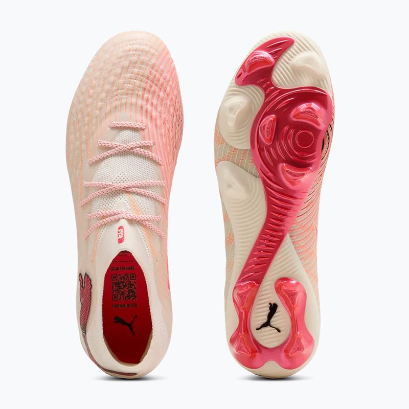Încățăminte de fotbal PUMA Future 9 Ultimate Low FG sugared almond/puma white/ultra red/puma black 5