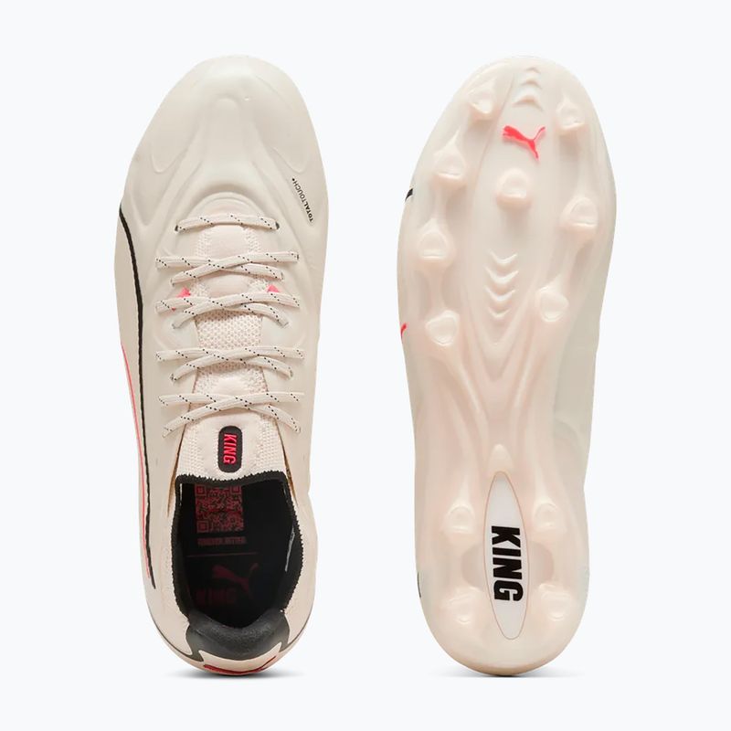 Încățăminte de fotbal PUMA King 20 Ultimate FG/AG sugared almond/puma black/ultra red 3