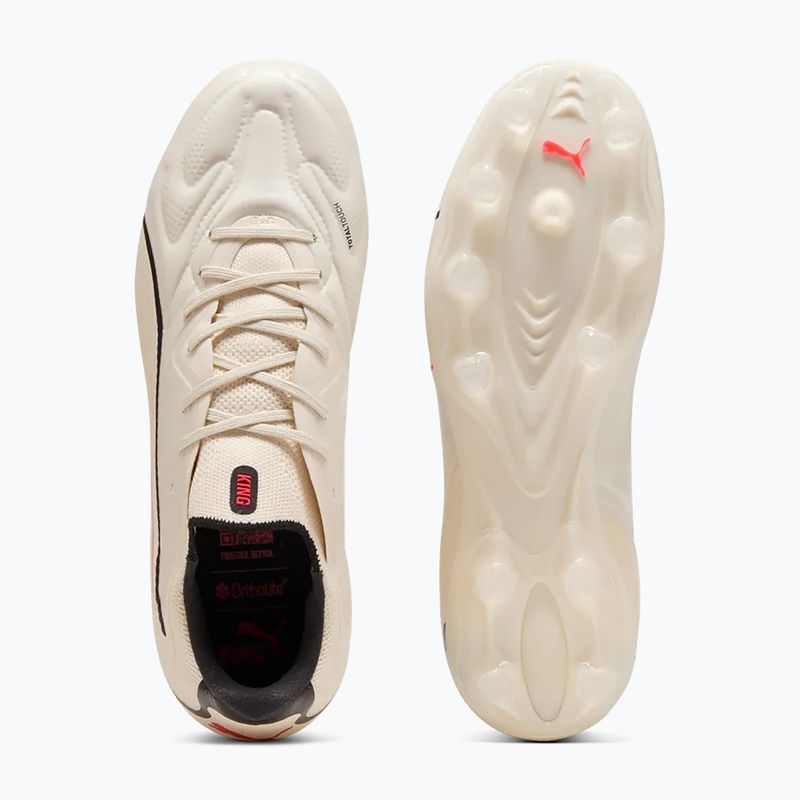 Încățăminte de fotbal PUMA King 20 Pro FG/AG sugared almond/puma black/ultra red 5