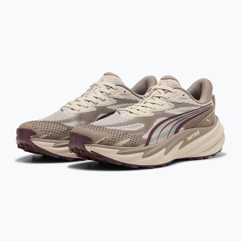 Încălțăminte de alergare pentru femei Puma Velocity NITRO Trail silver fog/ruby 3