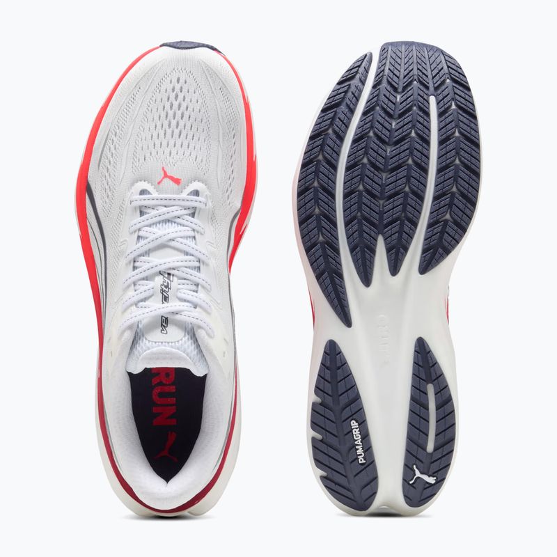 Încălțăminte de alergare pentru bărbați Puma Velocity Nitro 5 puma white/ultra red 4