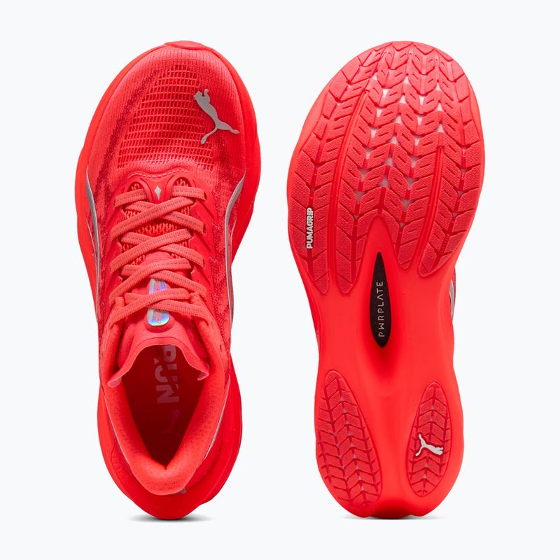 Încălțăminte de alergare pentru femei PUMA Deviate Nitro 4 ultra red/puma silver 6