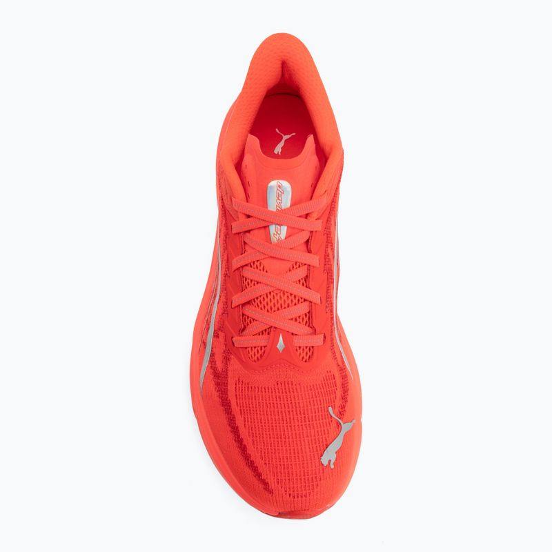 Încălțăminte de alergare pentru bărbați PUMA Deviate Nitro 4 ultra red/puma silver 5