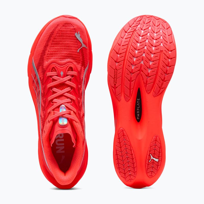 Încălțăminte de alergare pentru bărbați PUMA Deviate Nitro 4 ultra red/puma silver 5