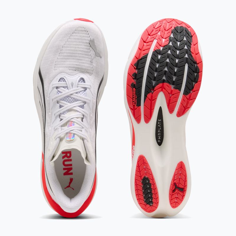 Încălțăminte de alergare pentru bărbați PUMA Deviate Nitro 4 puma white/ultra red 5