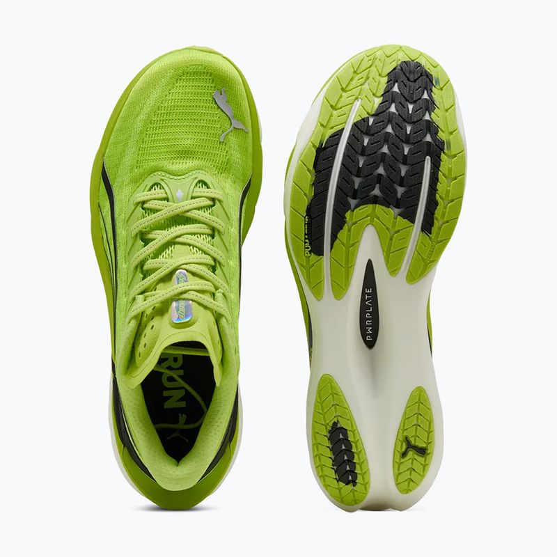 Încălțăminte de alergare pentru bărbați PUMA Deviate Nitro 4 sunny lime/puma black 4