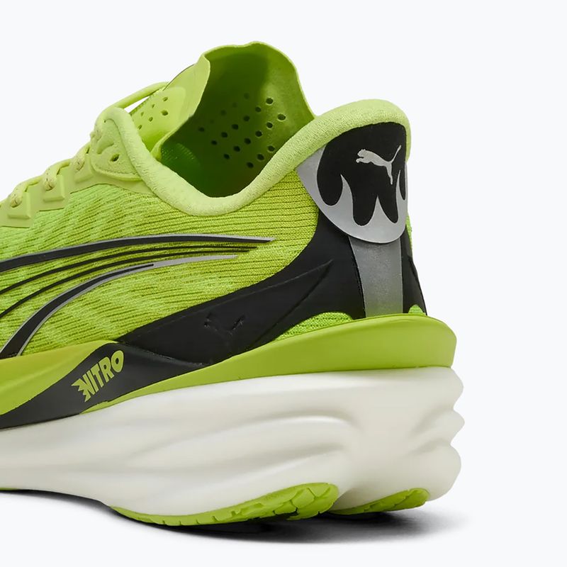 Încălțăminte de alergare pentru bărbați PUMA Deviate Nitro 4 sunny lime/puma black 5