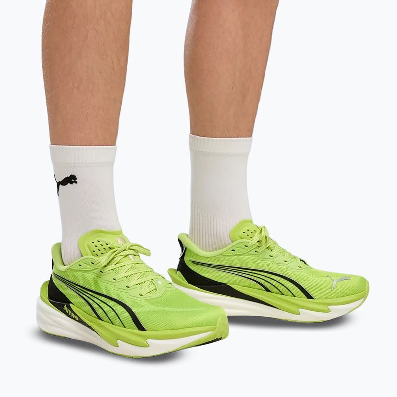 Încălțăminte de alergare pentru bărbați PUMA Deviate Nitro 4 sunny lime/puma black 6