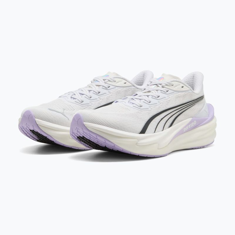 Încălțăminte de alergare pentru femei PUMA Deviate Nitro 4 puma white/light lavender 3