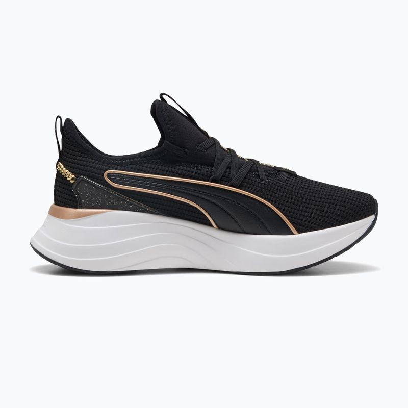 Încălțăminte pentru femei PUMA Softride Sabrina Polished Chrome puma black/puma white/puma gold 2