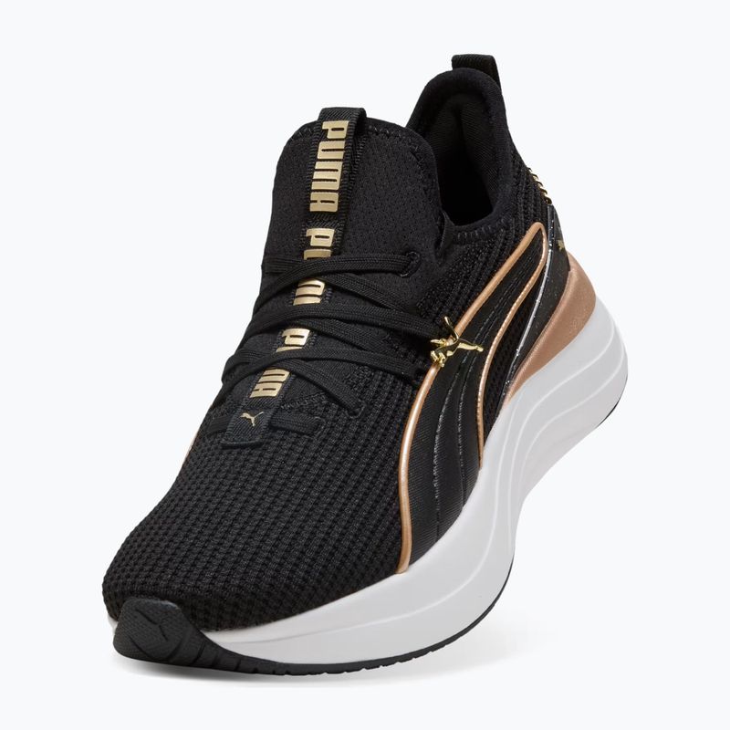 Încălțăminte pentru femei PUMA Softride Sabrina Polished Chrome puma black/puma white/puma gold 4