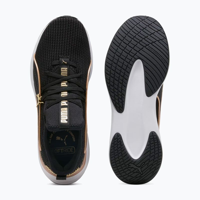 Încălțăminte pentru femei PUMA Softride Sabrina Polished Chrome puma black/puma white/puma gold 5