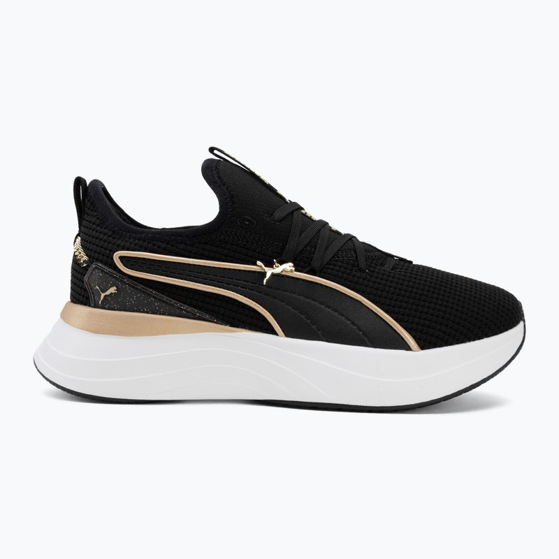 Încălțăminte pentru femei PUMA Softride Sabrina Polished Chrome puma black/puma white/puma gold 2