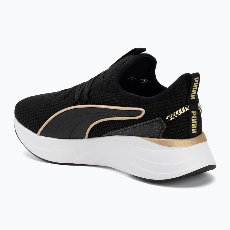 Încălțăminte pentru femei PUMA Softride Sabrina Polished Chrome puma black/puma white/puma gold 3